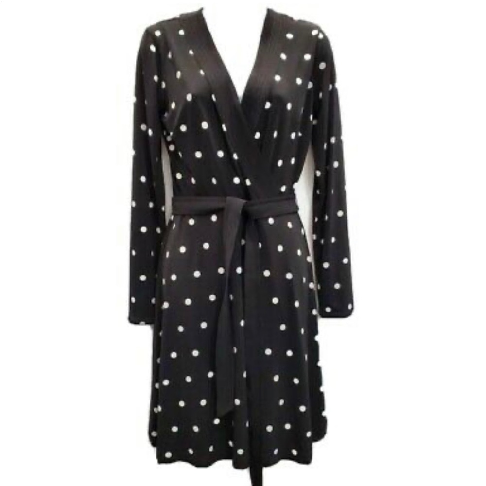 Reversible Polka dot and black dress